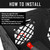 Instruction graphic showing how to install the UbeCube™ Handle Kit on a crate panel.