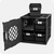 2x2 Grabinet Kit - Black crate - Black bins
