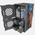 UbeCube Combo Pack 02 in garage setup storing caulk tubes, tools, tapes, and gear inside bins and on hanging hooks.