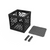 What's Included: UbeCube CrateVinyl™ Lidless – black UC02 crate with included divider and CrateRails displayed beside.