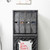 UbeCube CrateFile™ installed in a stacked UC01 crate tower (crate-stack) organizing tax paperwork, mail, and documents for a compact home office storage solution (paperwork-management, vertical-filing, modular-office)