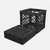 UC02™  Lidless crate shown open beside collapsed crate to highlight stackable open-top storage design