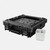 UbeCube (modular-storage-crate) CrateWork™ (portable-organizer-box) tackle and gear storage case with foldable waterproof lid and removable organizer bin and and modular divider bins.