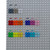 PixelPanel™ Translucent Bulk Pixel color chart displaying translucent color options installed on a gray CratePlay™ Build Plate.