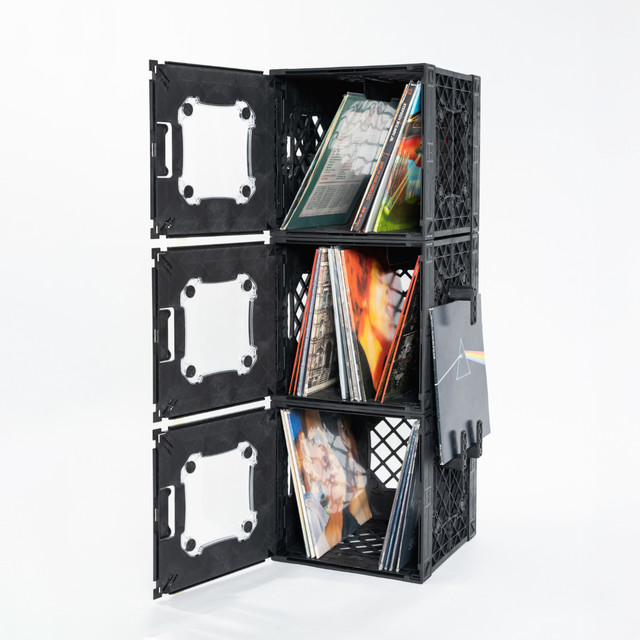 CrateVinyl™ Tower | Modular Vinyl Record Storage Crate | UbeCube™