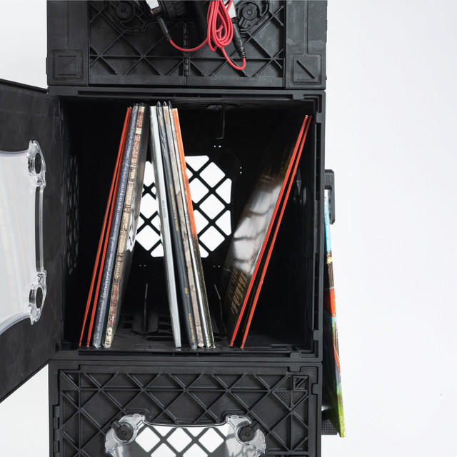 CrateVinyl™ Tower | Modular Vinyl Record Storage Crate | UbeCube™