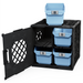 2x2 Grabinet Kit - Black crate - Sky Blue bins