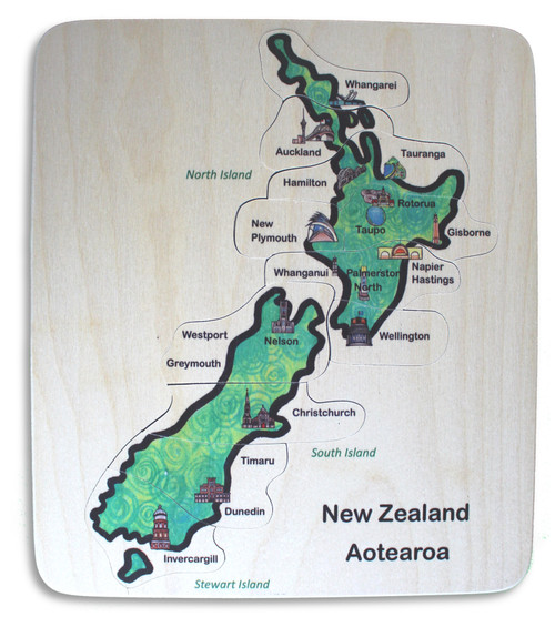 NZ City Map Puzzle