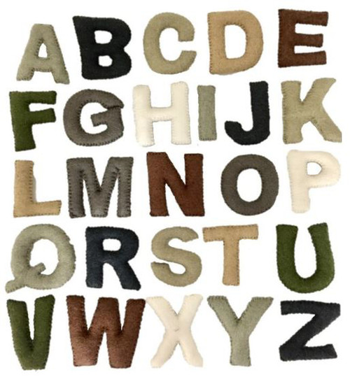 Natural Uppercase Letters