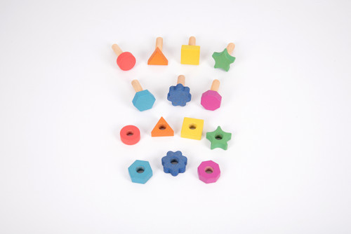 Rainbow Wooden Nuts and Bolts