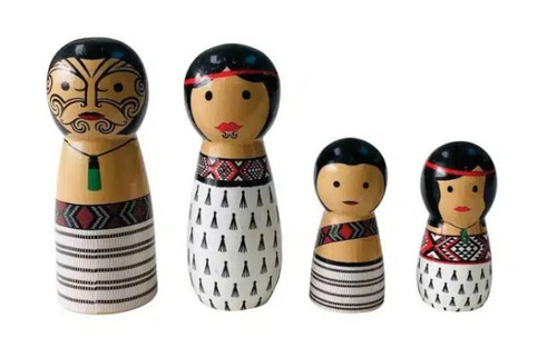 Peg Doll NZ Māori Whanau