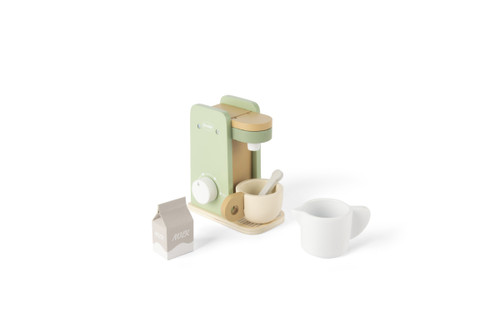 Coffee Machine Wood In Gift Box 5 Parts
