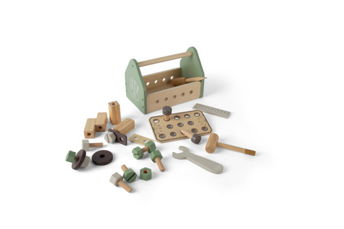 Tool Box Wood In Gift Box 26 Parts