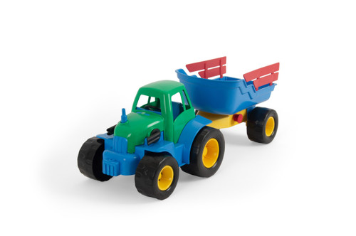 Classic Recycled Tractor with Trailer