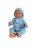 Little Tiny Doll Blue Sleep Suit and Hat