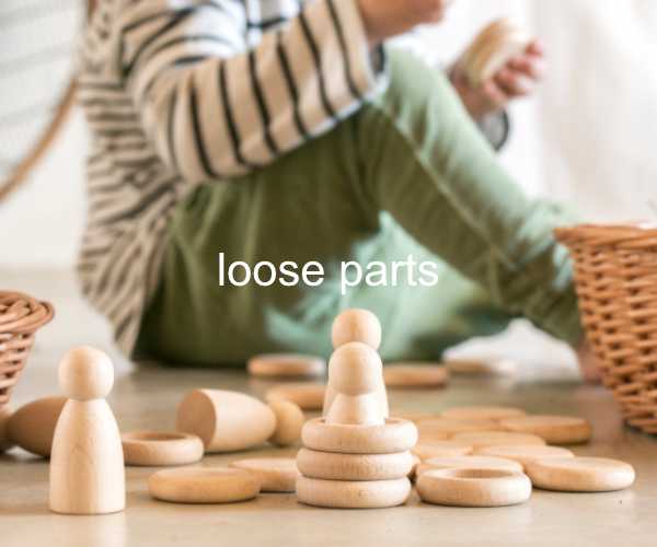 Loose parts products and open-ended play products for children