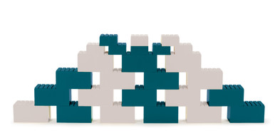 Giant BIO Building Blocks - Blue/Grey - Every Educaid
