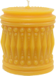 Crystal Drum Beeswax Candle