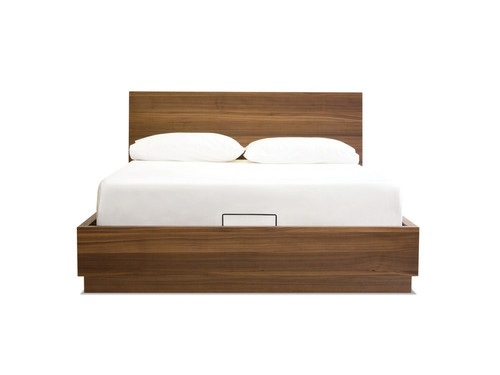 Storage Bed King Della Natural Walnut 5 Piece BEDDELLWALNKING