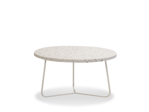 Coffee Table Rizzo 36" White Terrazzo Marble/White WCORIZZWTER36IN