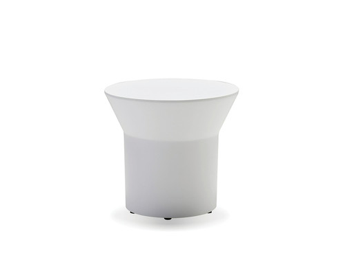 End Table Boracay White Solid Surface WENBORAWHIT