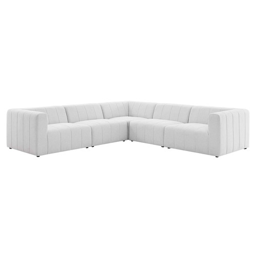 Bartlett Upholstered Fabric 5-Piece Sectional Sofa EEI-4531-IVO