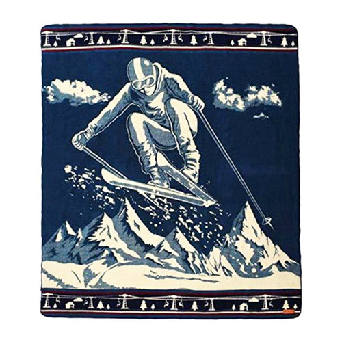 Queen Size Ultra Soft Ski Jumper Handmade Woven Blanket (383068)