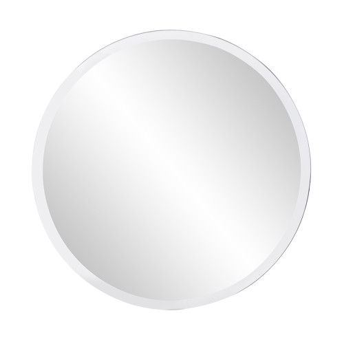 28" X 28" Minimalist Round Mirror With Beveled Edge (383722)