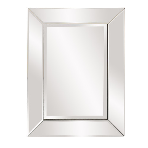 Rectangle Frame Mirror With Mirrored Finish And Beveled Edge (383730)