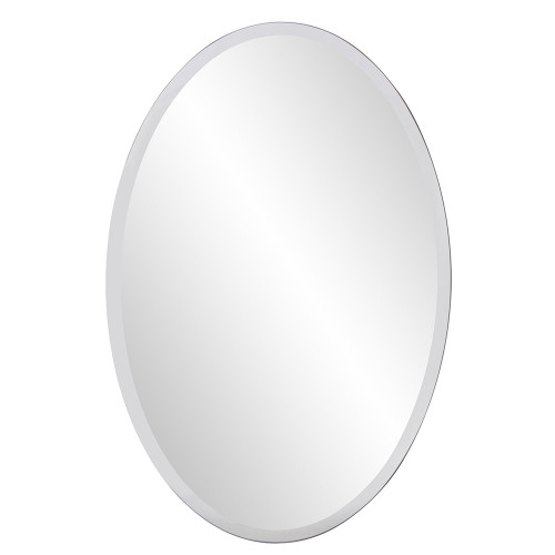 Oval Shaped Glass Frameless Mirror (384174)
