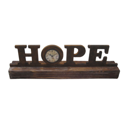 1" X 23" X 3" Brown, Wood Decor - Clock (274822)