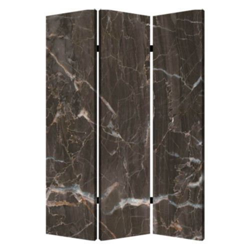 1" X 48" X 72" Multi-Color, Wood, Canvas, Black Marble - Screen (274659)