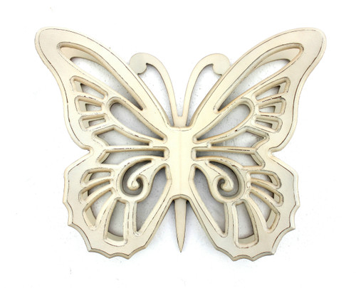 WD-025 Wood Butterfly Wall Decor (Pack Of 2)