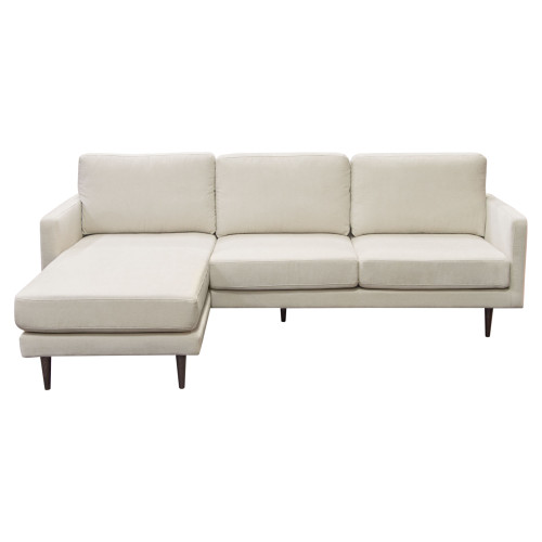 Kelsey Reversible Chaise Sectional In Cream Fabric By Diamond Sofa KELSEYSECM