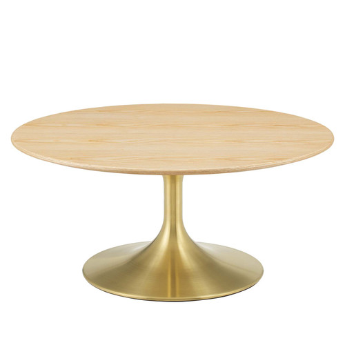 Lippa 36" Wood Coffee Table EEI-5518-GLD-NAT
