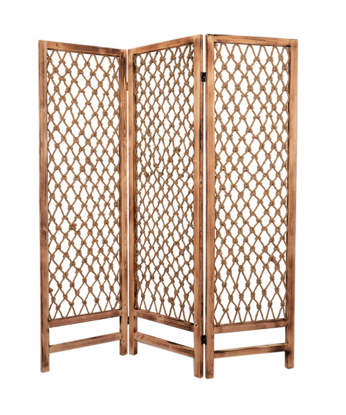 1" X 60" X 69" Natural Rope Wooden - Screen (274700)