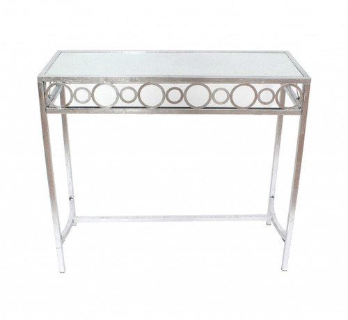 14" X 36" X 32" Silver, Metal - Console Table (274434)