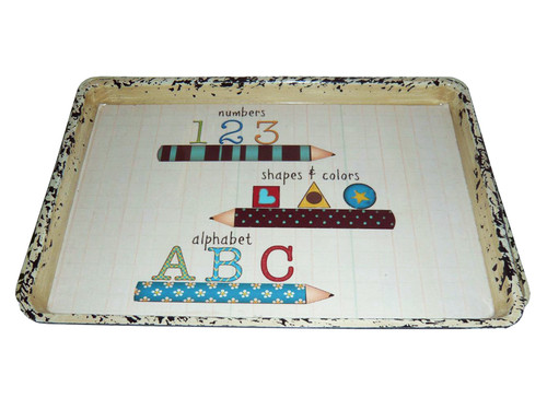 12" X 9" Brown Wood Inspiration Tray (274831)
