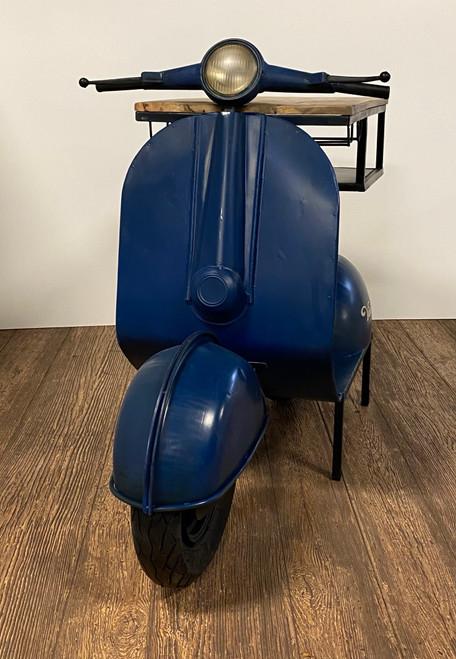 Vintage Blue Scooter Bar Cart (388280)