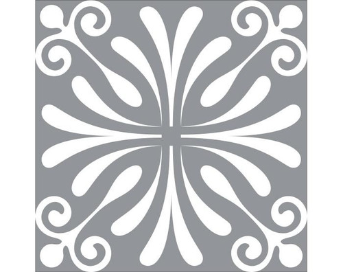 8" X 8" Gray And White Spire Peel And Stick Removable Tiles (390642)