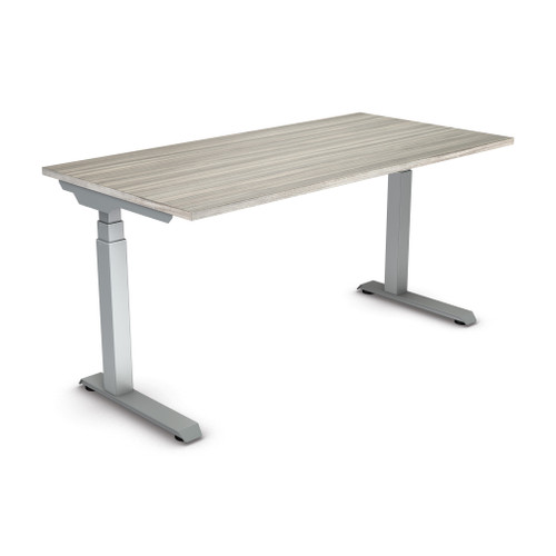Ascend Ii 3 Stage 60" X 30" Electric Height Adjustable Table - Urban Walnut/Silver (A323060SVU)