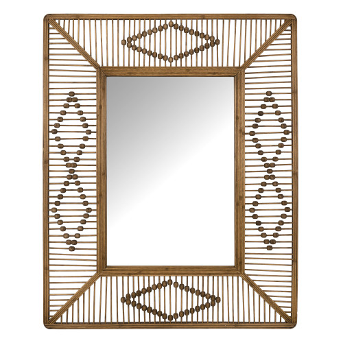 Bohemian Beaded Rectangle Wall Mirror (389850)