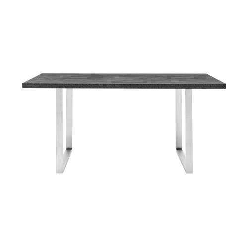 Fenton Dining Table With Charcoal Top And Brushed Stainless Steel Base (LCFEDIBSCH)