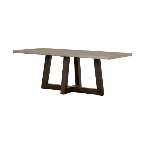 Elodie Gray Concrete And Dark Gray Oak Rectangle Dining Table (LCELDICCGR)