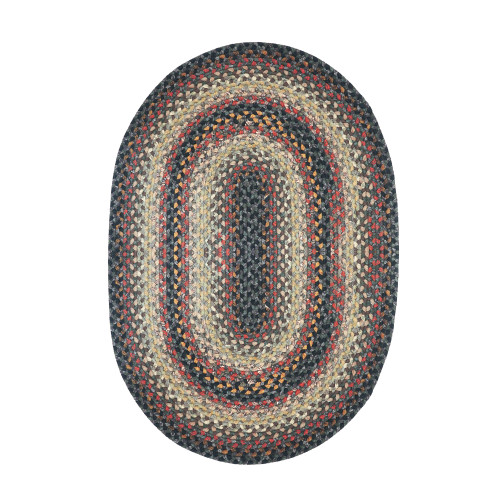 8' x 10' Oval Enigma Cotton Braided Rug (406095)