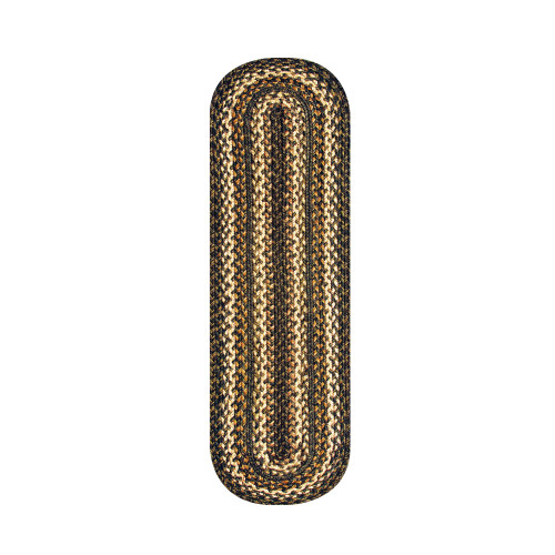 8" x 28" Small Table Runner Oval Kilimanjaro Jute Braided Accessories - Pack Of 2 (596215R)