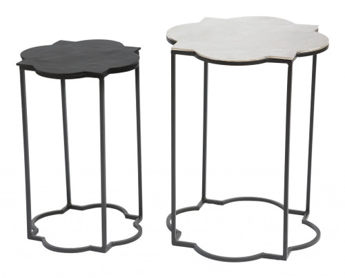 Set Of Two Eastern Accent Tables (394788)