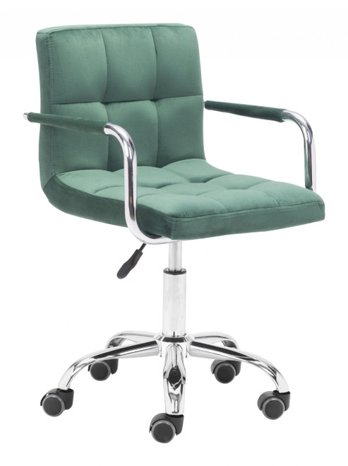 Sage Green Pop Of Color Rolling Office Chair (394954)