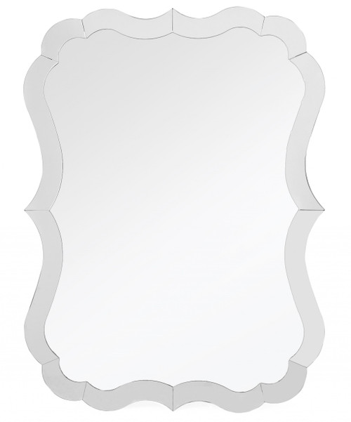 Scalloped Frameless Wall Mirror (396580)