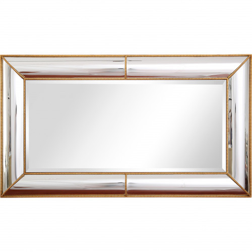 Antiqued Gold Leaf Finish Mirror (396612)